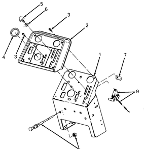 Pedestal, Instrument Panel And Engine Controls Diagram and Parts List for 1811 1812-756300-799999-146782100-146784100-147660100-147670100-147720100-148660100-148670100-149660100-149670100 Cub Cadet Lawn Tractor